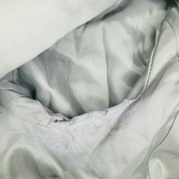 Vince Leather Jacket Womens Green Size 4 Biker Motorcycle Classic Fall Pick Flaw - Picture 14 of 16